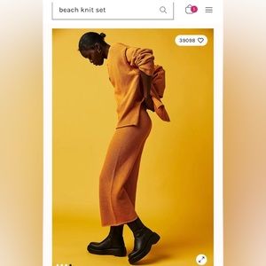 Free people Hailee sweater set